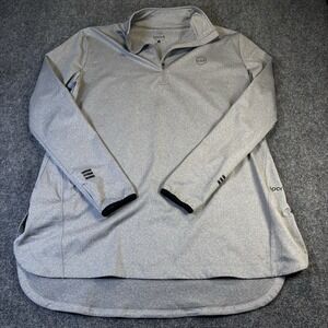 Veil Spark 1/4 Zip Tunic Womens XL Gray‎ Heather Performance Modest Top